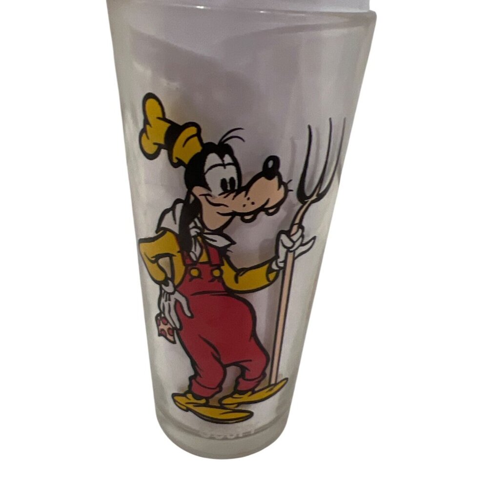 PEPSI Collector GOOFY & PLUTO 1978 Walt Disney glass Vintage Mickey Birthday